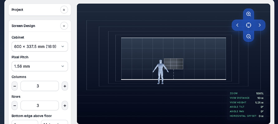 LED panel calculator