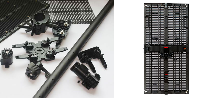 carbon fiber frame LED display