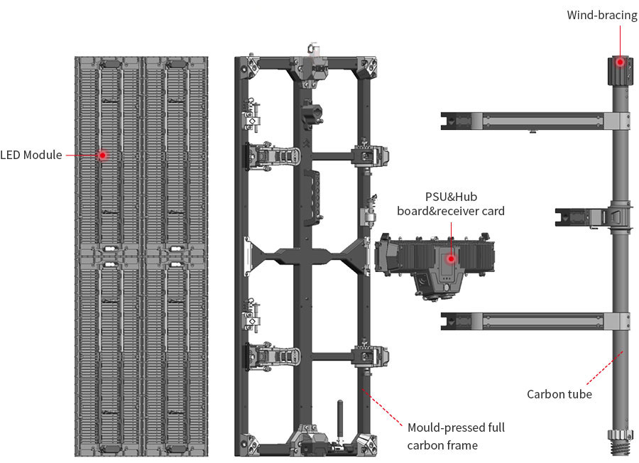 touring LED display Modular design