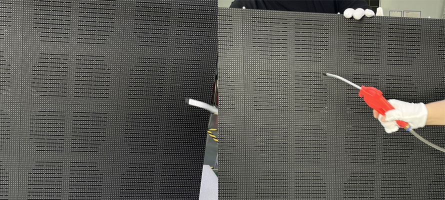 cleaning LED video display